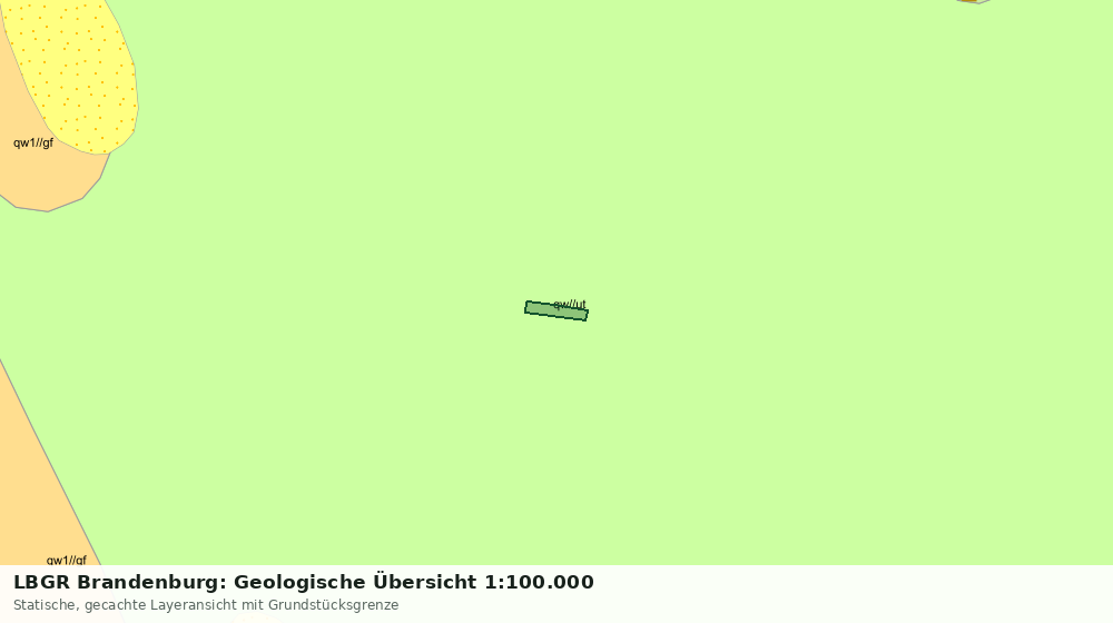 Statische Kartenansicht: LBGR Brandenburg: Geologische Übersicht 1:100.000