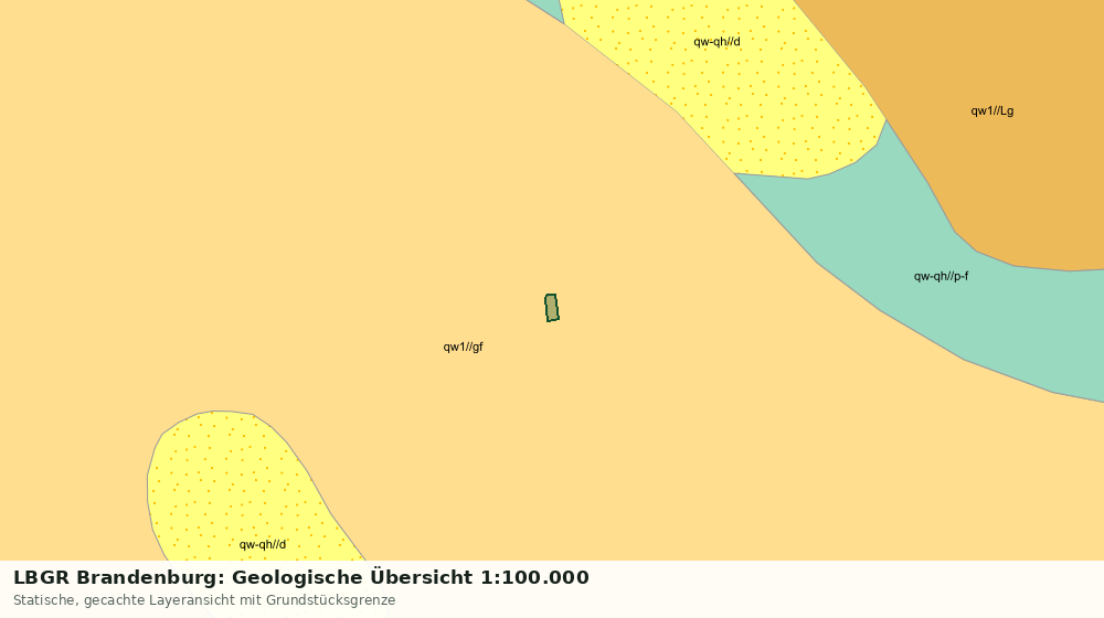 Statische Kartenansicht: LBGR Brandenburg: Geologische Übersicht 1:100.000