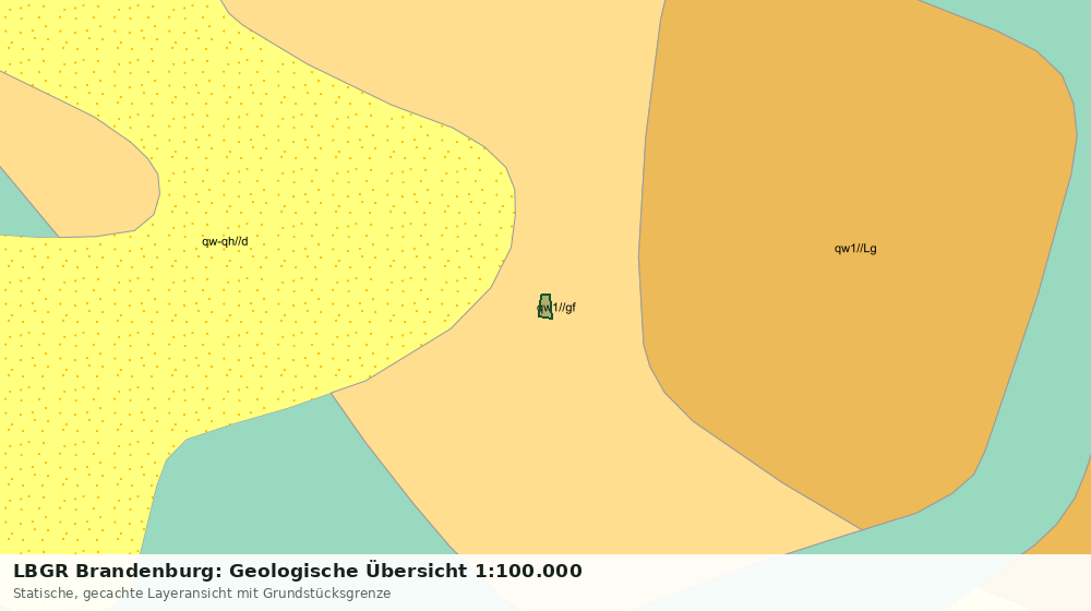 Statische Kartenansicht: LBGR Brandenburg: Geologische Übersicht 1:100.000