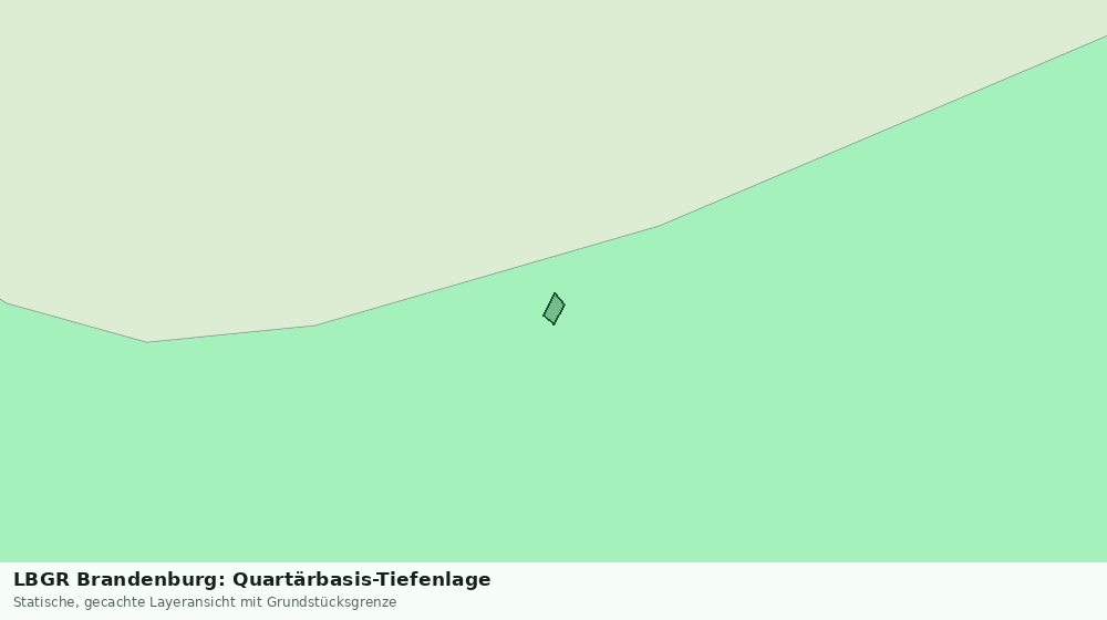 Statische Kartenansicht: LBGR Brandenburg: Quartärbasis-Tiefenlage