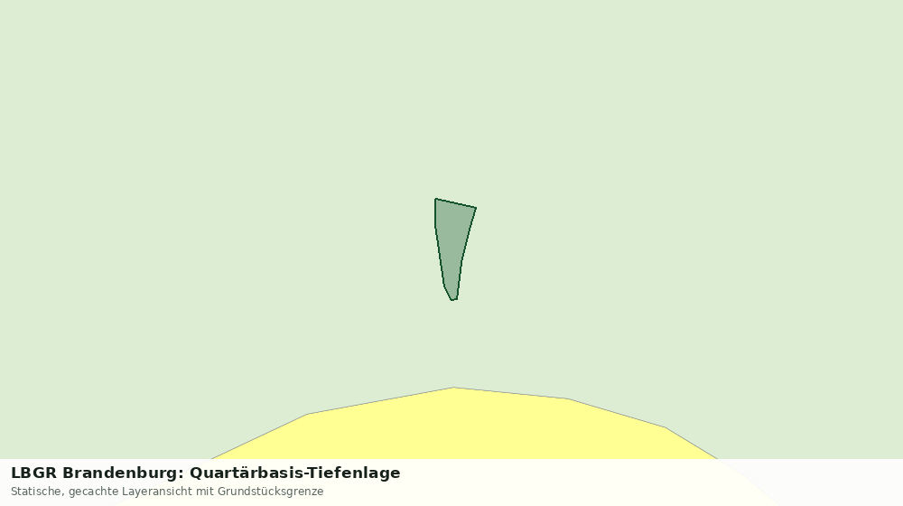 Statische Kartenansicht: LBGR Brandenburg: Quartärbasis-Tiefenlage