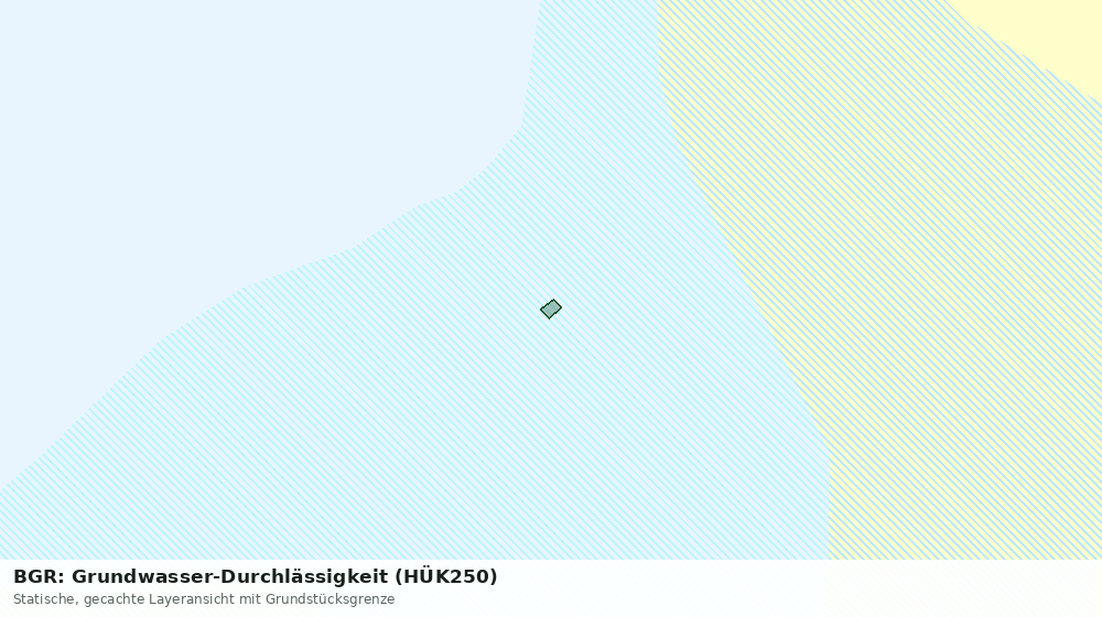 Statische Kartenansicht: BGR: Grundwasser-Durchlässigkeit (HÜK250)