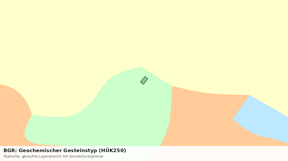 Statische Kartenansicht: BGR: Geochemischer Gesteinstyp (HÜK250)