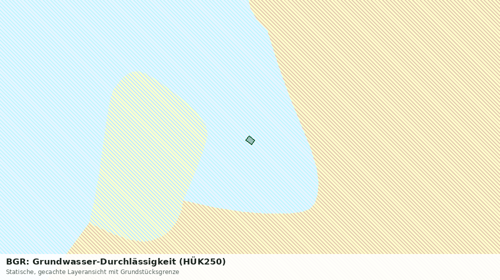 Statische Kartenansicht: BGR: Grundwasser-Durchlässigkeit (HÜK250)