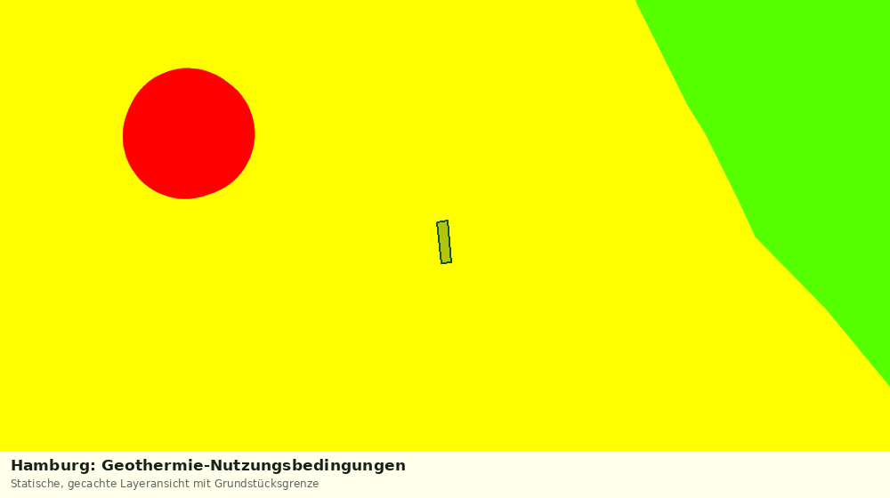 Statische Kartenansicht: Hamburg: Geothermie-Nutzungsbedingungen