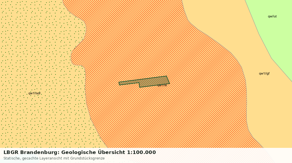 Statische Kartenansicht: LBGR Brandenburg: Geologische Übersicht 1:100.000