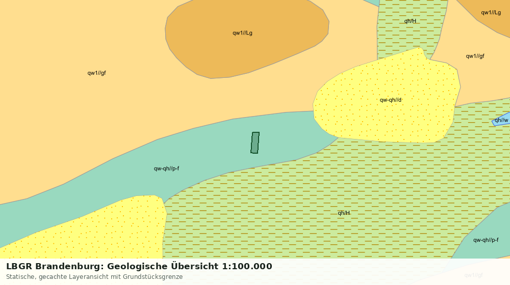 Statische Kartenansicht: LBGR Brandenburg: Geologische Übersicht 1:100.000