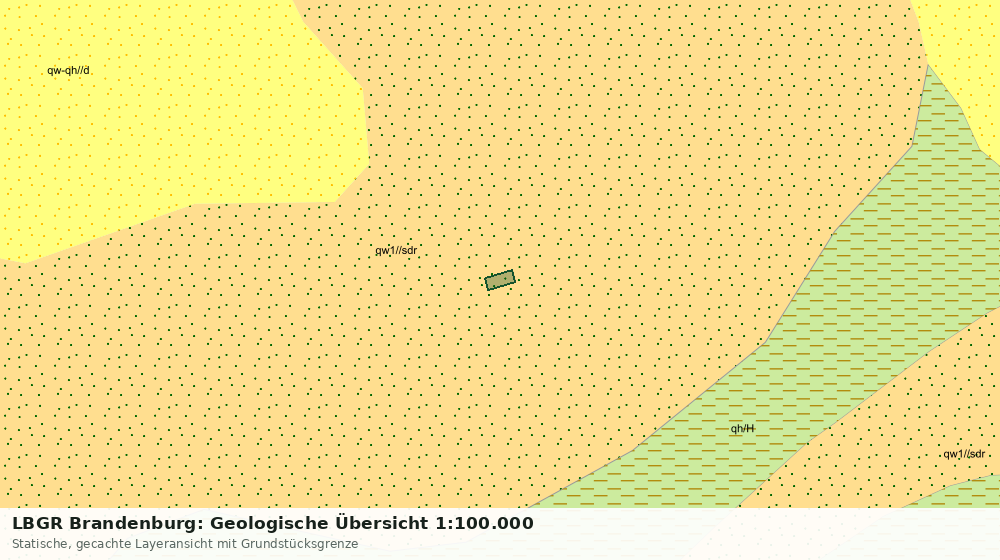 Statische Kartenansicht: LBGR Brandenburg: Geologische Übersicht 1:100.000