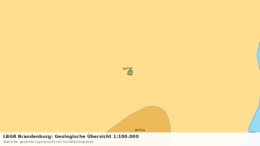 Statische Kartenansicht: LBGR Brandenburg: Geologische Übersicht 1:100.000