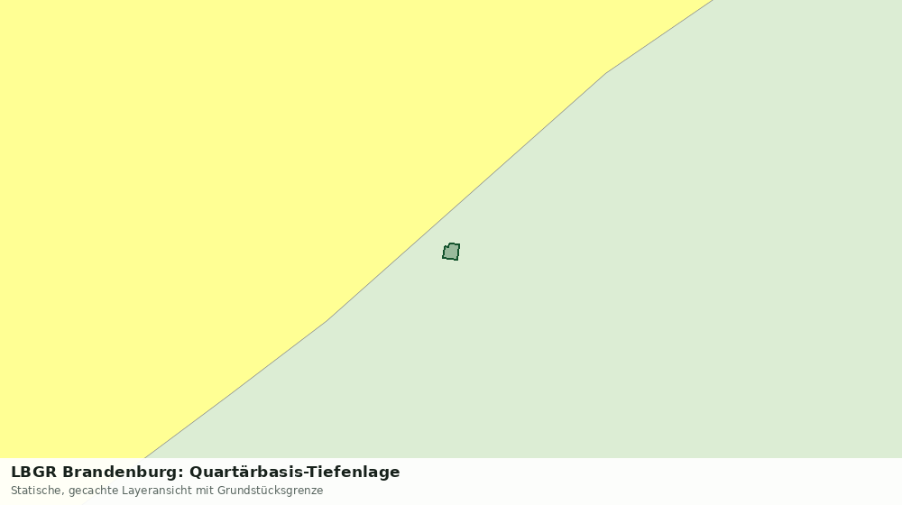 Statische Kartenansicht: LBGR Brandenburg: Quartärbasis-Tiefenlage