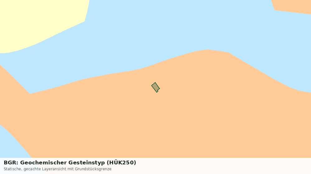 Statische Kartenansicht: BGR: Geochemischer Gesteinstyp (HÜK250)