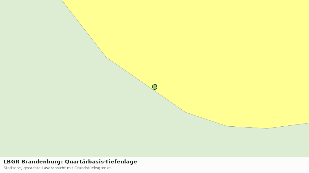 Statische Kartenansicht: LBGR Brandenburg: Quartärbasis-Tiefenlage