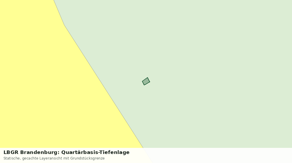 Statische Kartenansicht: LBGR Brandenburg: Quartärbasis-Tiefenlage