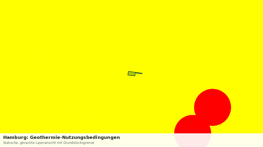 Statische Kartenansicht: Hamburg: Geothermie-Nutzungsbedingungen