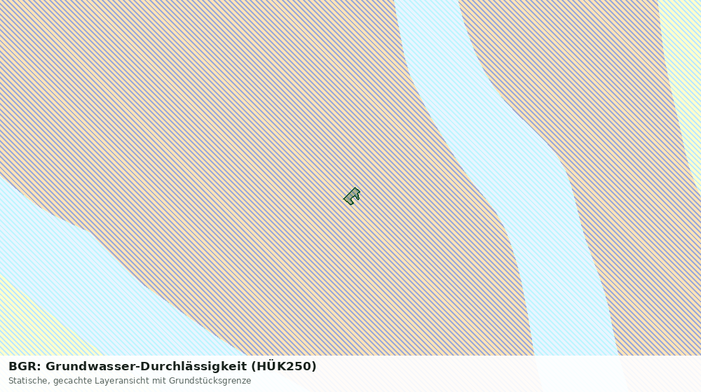 Statische Kartenansicht: BGR: Grundwasser-Durchlässigkeit (HÜK250)