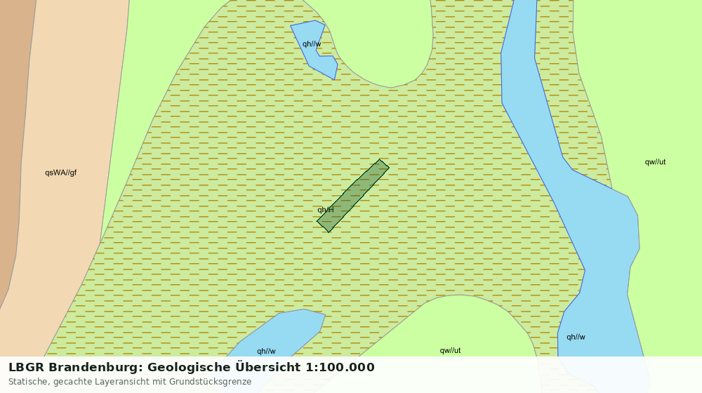Statische Kartenansicht: LBGR Brandenburg: Geologische Übersicht 1:100.000
