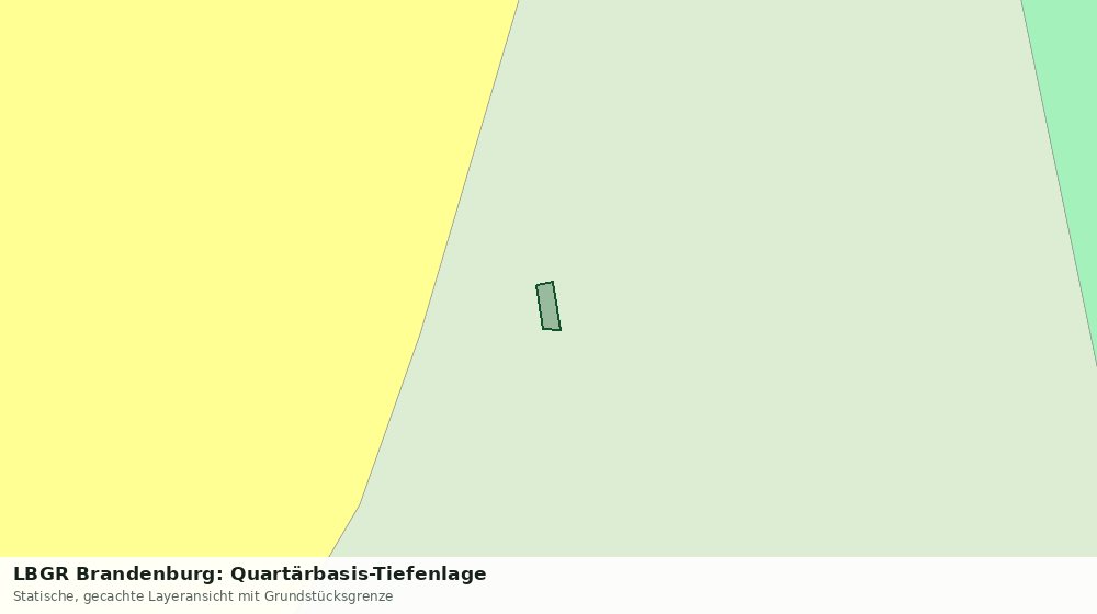 Statische Kartenansicht: LBGR Brandenburg: Quartärbasis-Tiefenlage