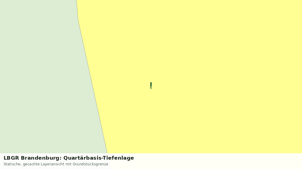 Statische Kartenansicht: LBGR Brandenburg: Quartärbasis-Tiefenlage