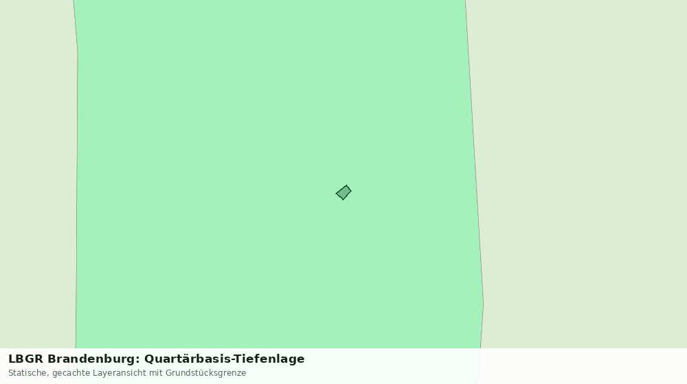 Statische Kartenansicht: LBGR Brandenburg: Quartärbasis-Tiefenlage