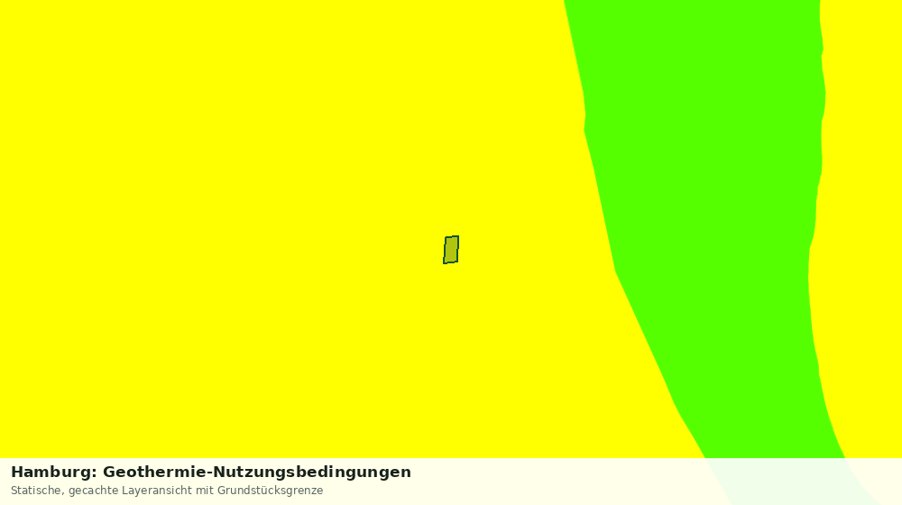Statische Kartenansicht: Hamburg: Geothermie-Nutzungsbedingungen