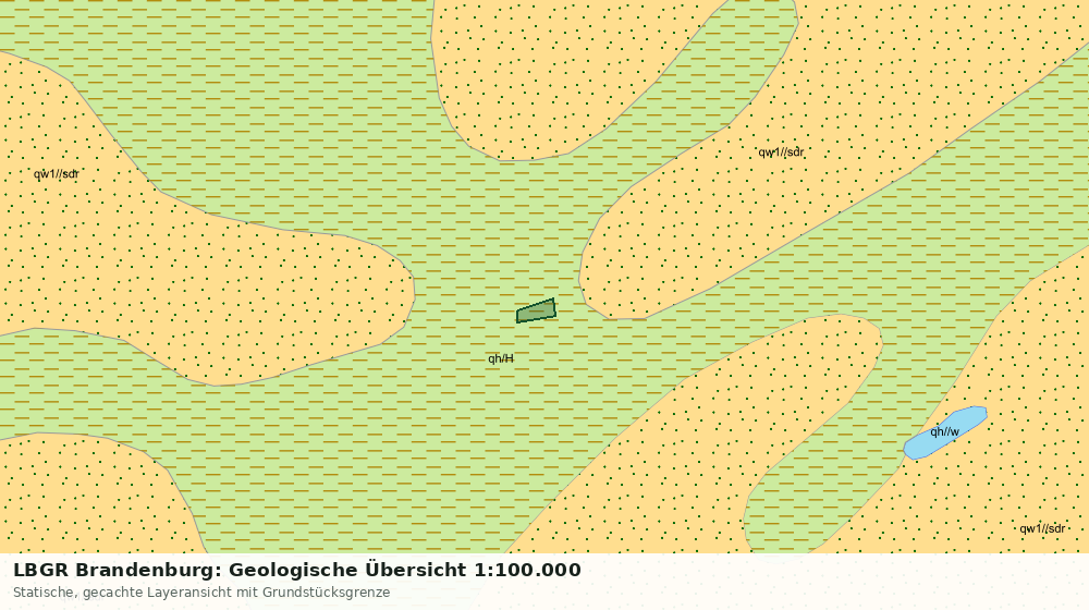 Statische Kartenansicht: LBGR Brandenburg: Geologische Übersicht 1:100.000