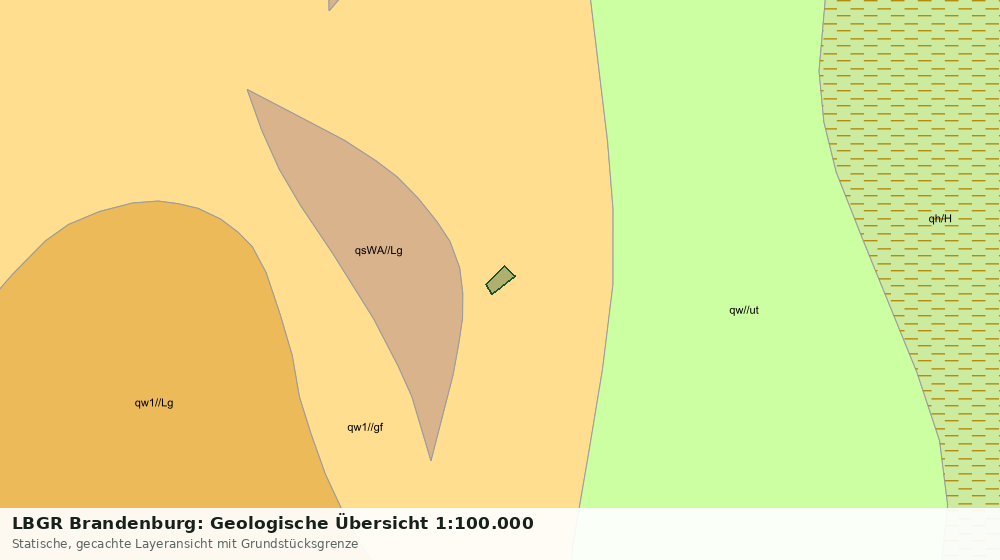 Statische Kartenansicht: LBGR Brandenburg: Geologische Übersicht 1:100.000