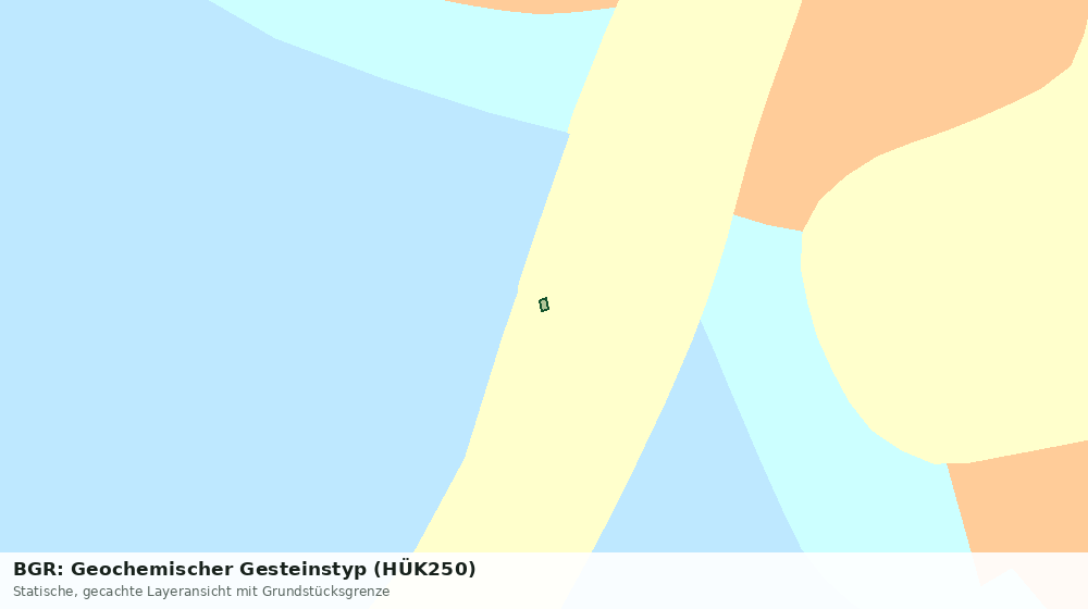 Statische Kartenansicht: BGR: Geochemischer Gesteinstyp (HÜK250)