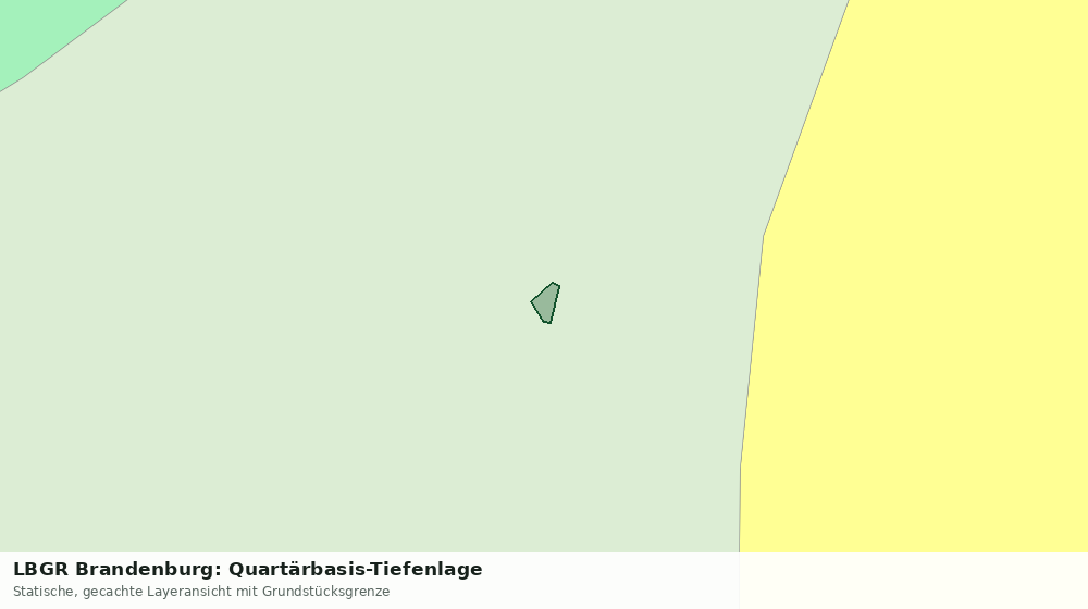 Statische Kartenansicht: LBGR Brandenburg: Quartärbasis-Tiefenlage