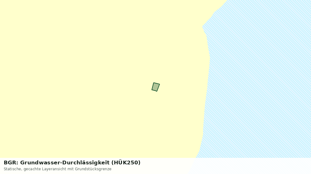 Statische Kartenansicht: BGR: Grundwasser-Durchlässigkeit (HÜK250)