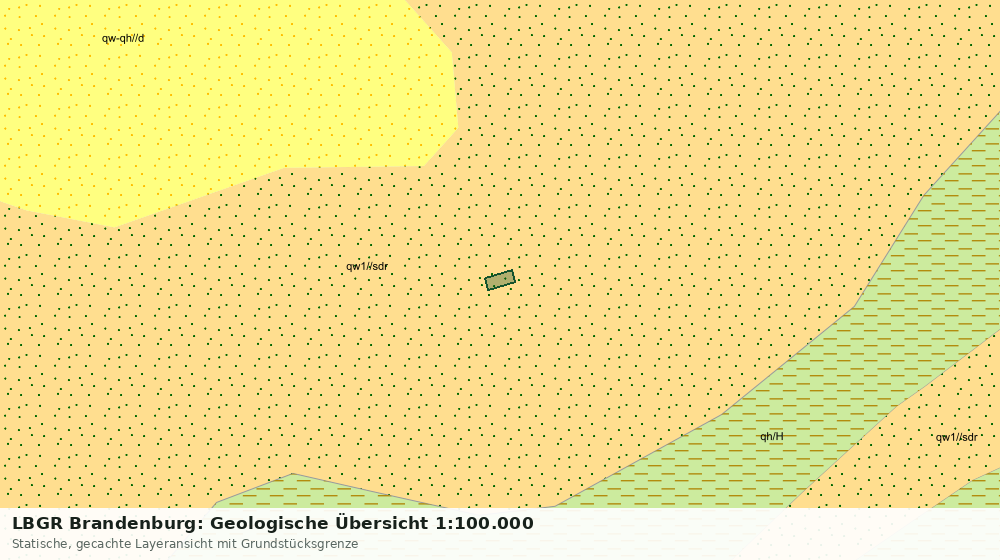 Statische Kartenansicht: LBGR Brandenburg: Geologische Übersicht 1:100.000