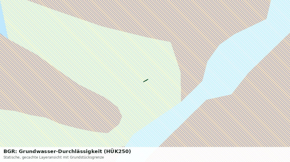 Statische Kartenansicht: BGR: Grundwasser-Durchlässigkeit (HÜK250)