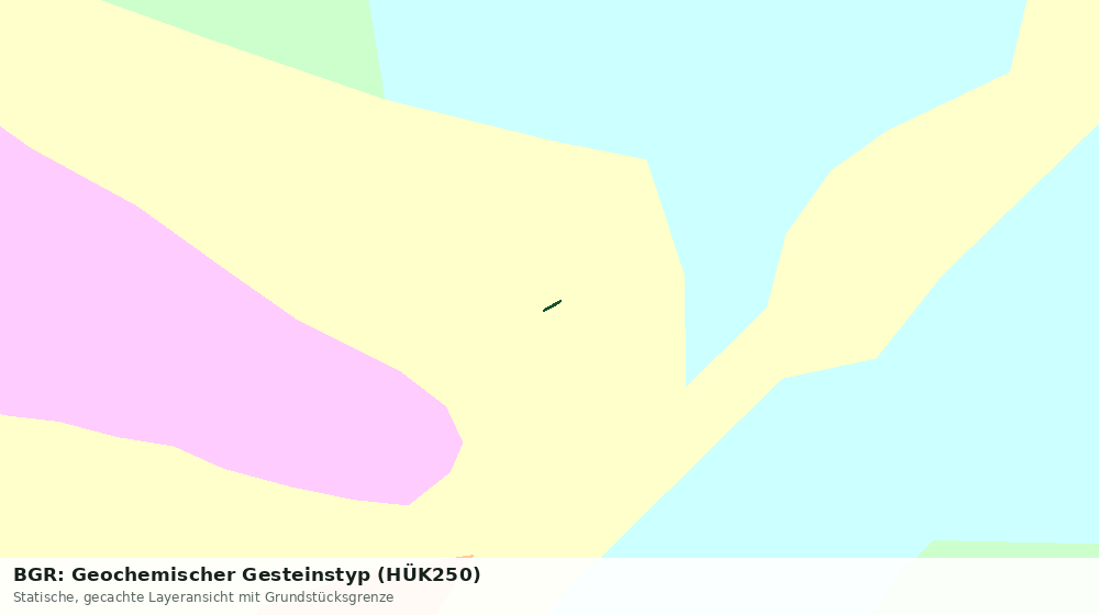 Statische Kartenansicht: BGR: Geochemischer Gesteinstyp (HÜK250)