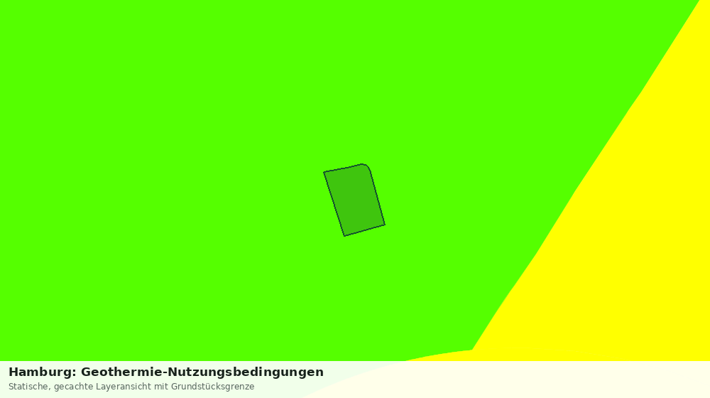 Statische Kartenansicht: Hamburg: Geothermie-Nutzungsbedingungen