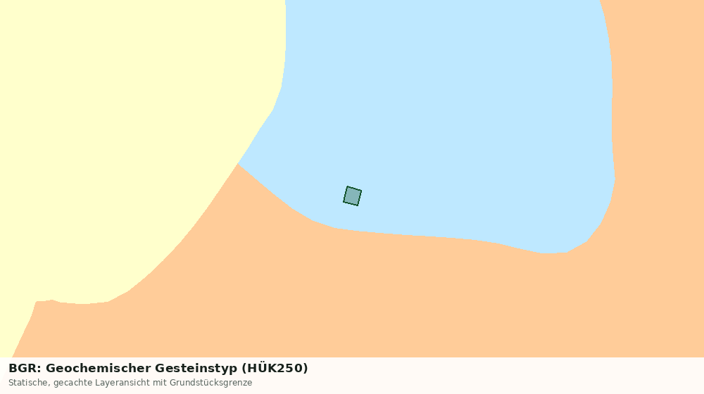 Statische Kartenansicht: BGR: Geochemischer Gesteinstyp (HÜK250)
