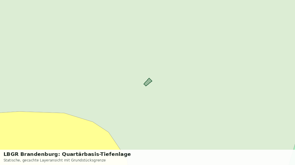 Statische Kartenansicht: LBGR Brandenburg: Quartärbasis-Tiefenlage