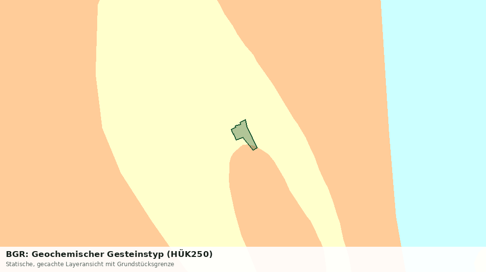 Statische Kartenansicht: BGR: Geochemischer Gesteinstyp (HÜK250)