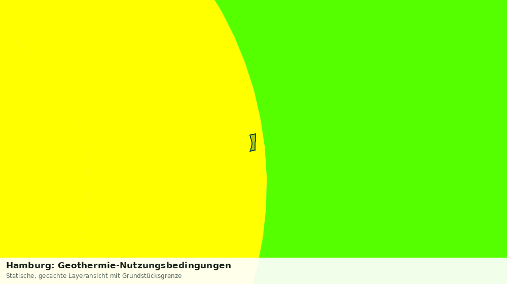 Statische Kartenansicht: Hamburg: Geothermie-Nutzungsbedingungen