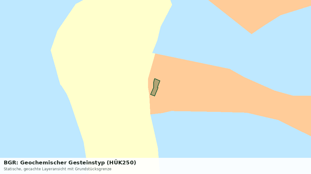 Statische Kartenansicht: BGR: Geochemischer Gesteinstyp (HÜK250)