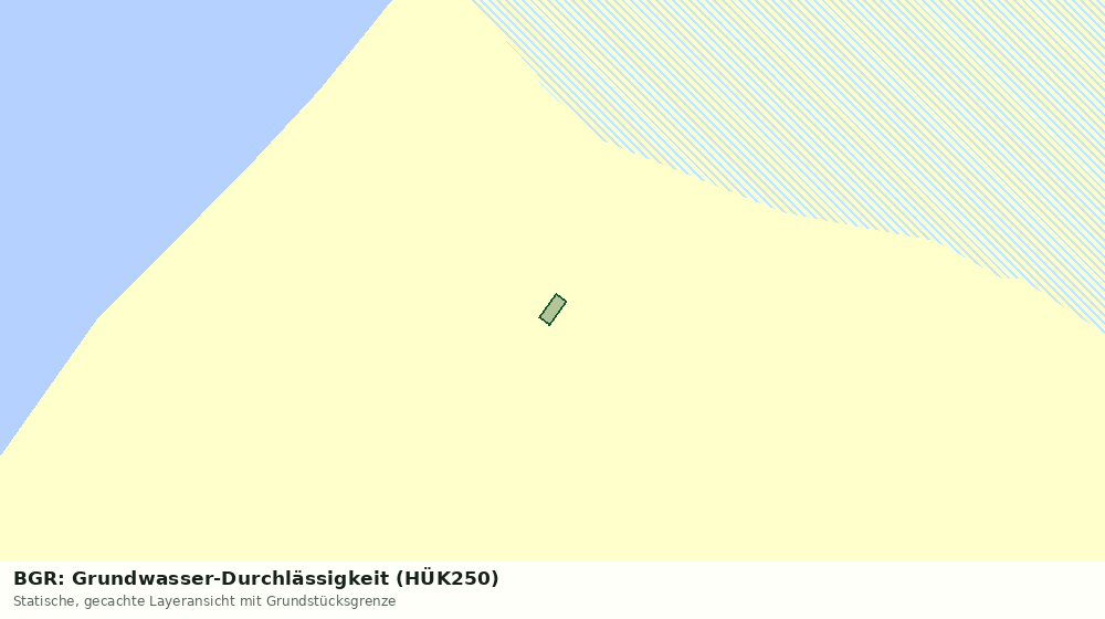 Statische Kartenansicht: BGR: Grundwasser-Durchlässigkeit (HÜK250)