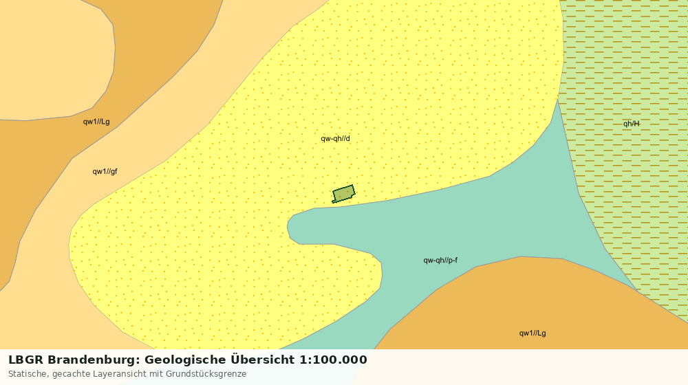 Statische Kartenansicht: LBGR Brandenburg: Geologische Übersicht 1:100.000