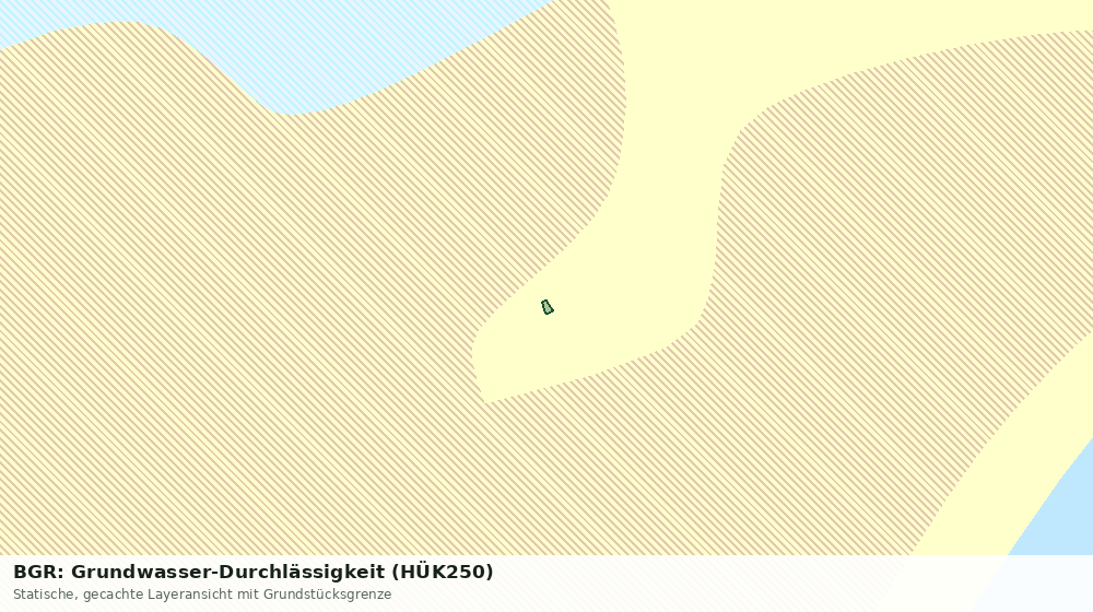 Statische Kartenansicht: BGR: Grundwasser-Durchlässigkeit (HÜK250)