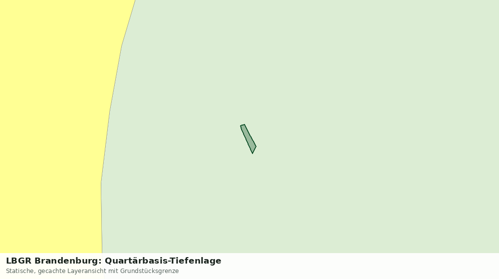 Statische Kartenansicht: LBGR Brandenburg: Quartärbasis-Tiefenlage