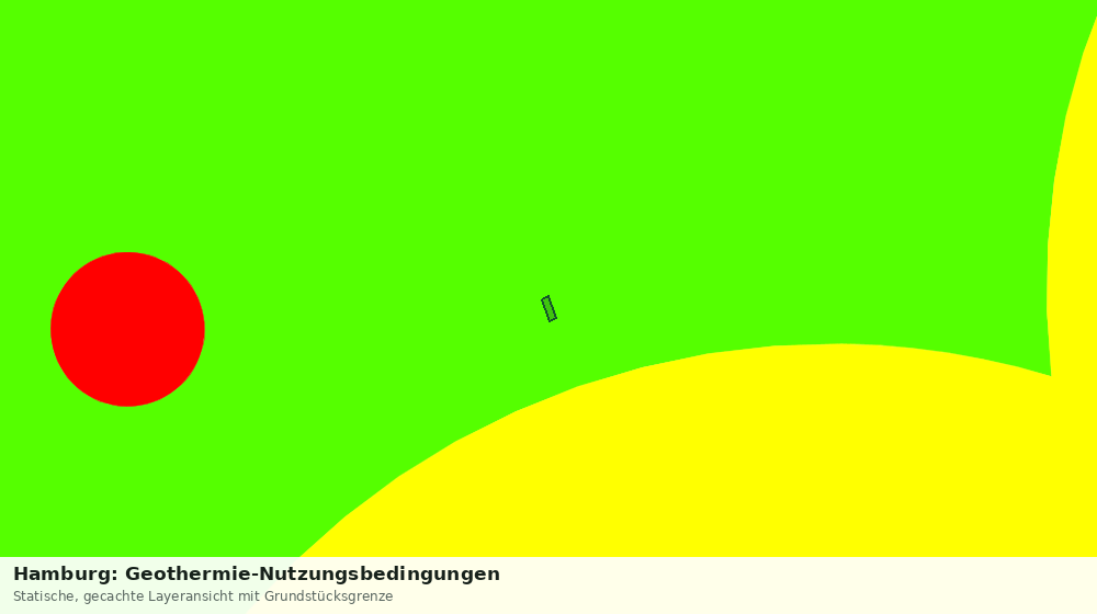 Statische Kartenansicht: Hamburg: Geothermie-Nutzungsbedingungen