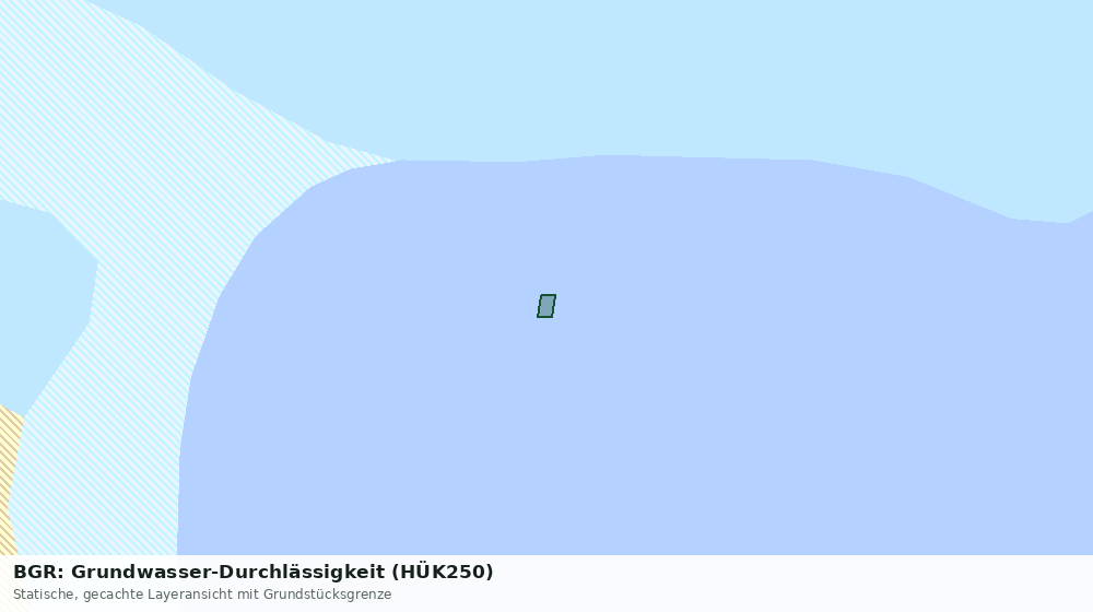 Statische Kartenansicht: BGR: Grundwasser-Durchlässigkeit (HÜK250)