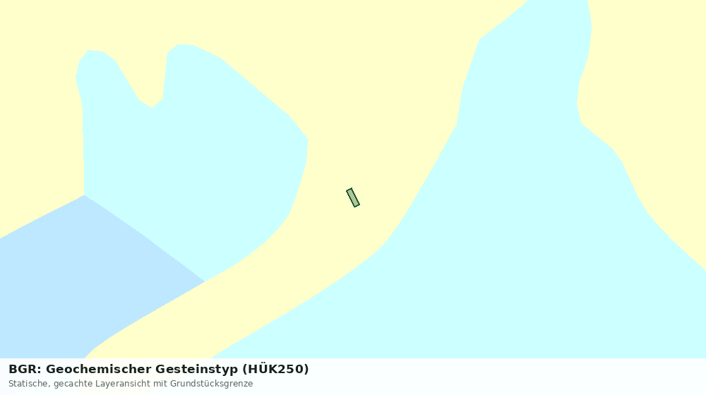 Statische Kartenansicht: BGR: Geochemischer Gesteinstyp (HÜK250)