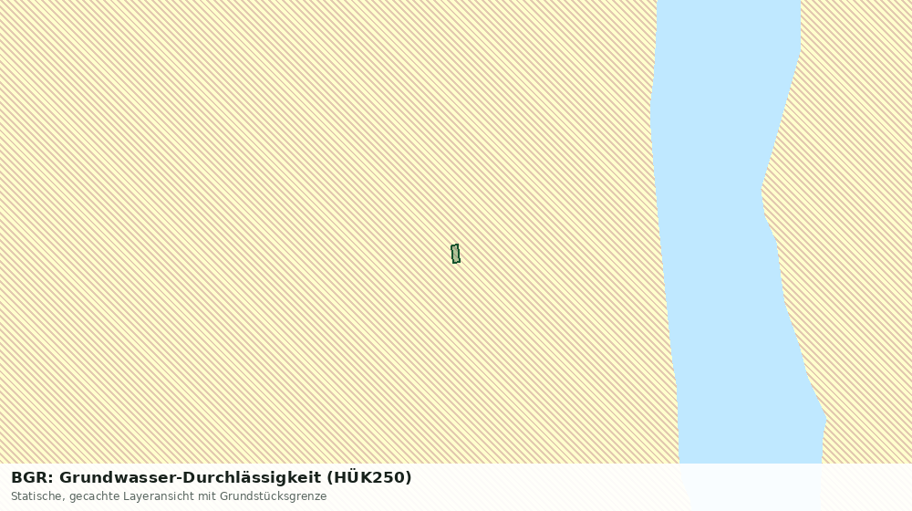 Statische Kartenansicht: BGR: Grundwasser-Durchlässigkeit (HÜK250)