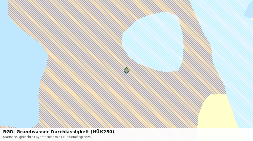 Statische Kartenansicht: BGR: Grundwasser-Durchlässigkeit (HÜK250)