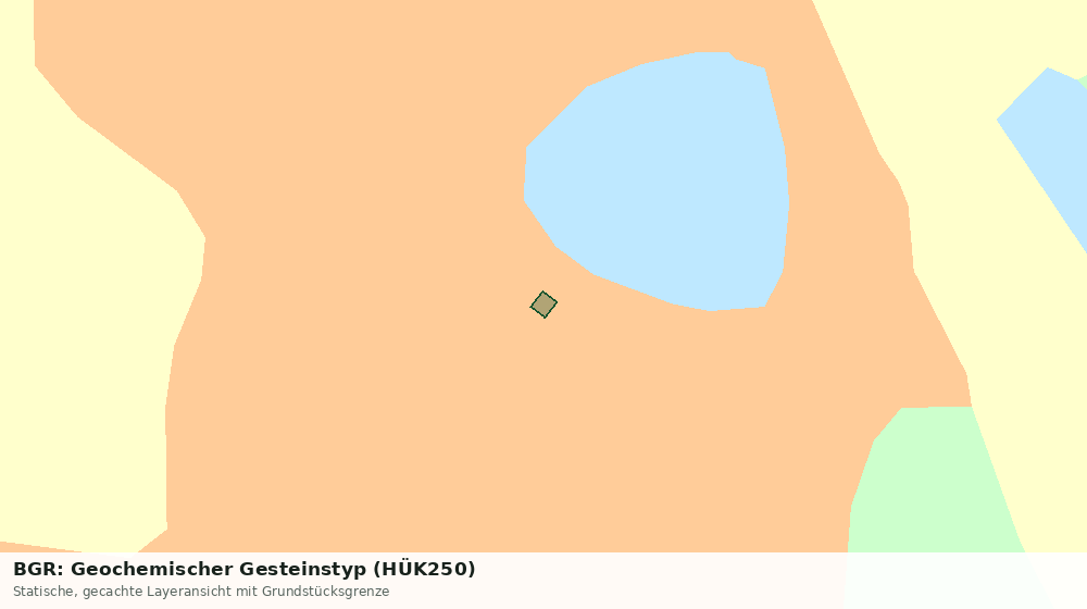 Statische Kartenansicht: BGR: Geochemischer Gesteinstyp (HÜK250)
