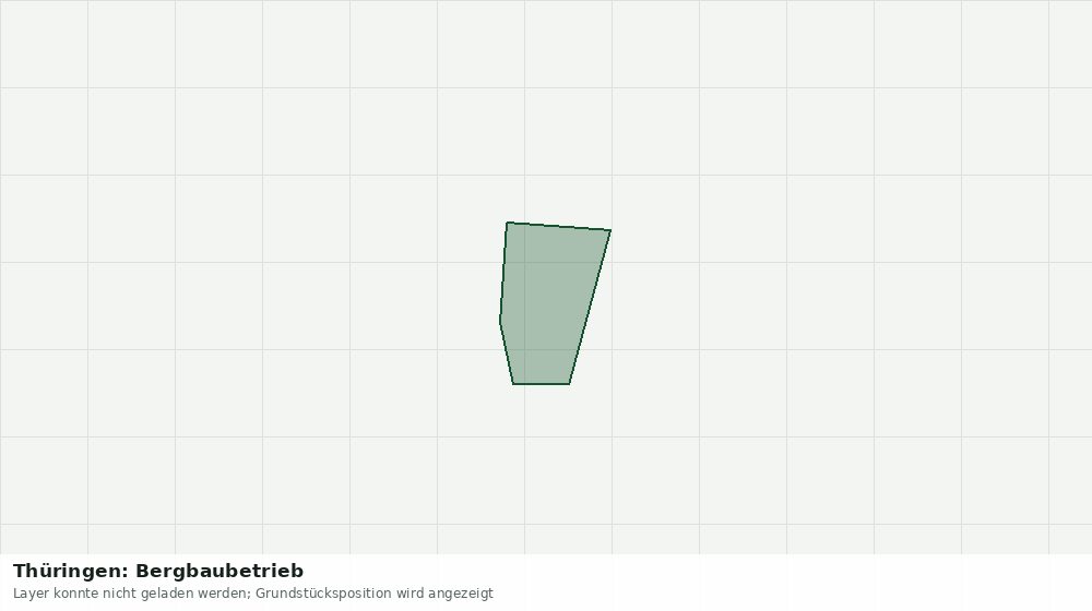Statische Kartenansicht: Thüringen: Bergbaubetrieb