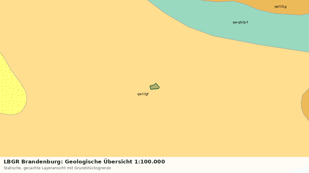 Statische Kartenansicht: LBGR Brandenburg: Geologische Übersicht 1:100.000